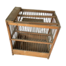 Small wooden and iron bird cage
