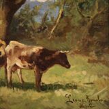Tableau italien signé paysage