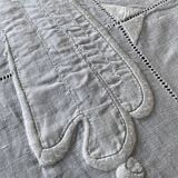 Nappe et 12 serviettes brodées et monogrammées