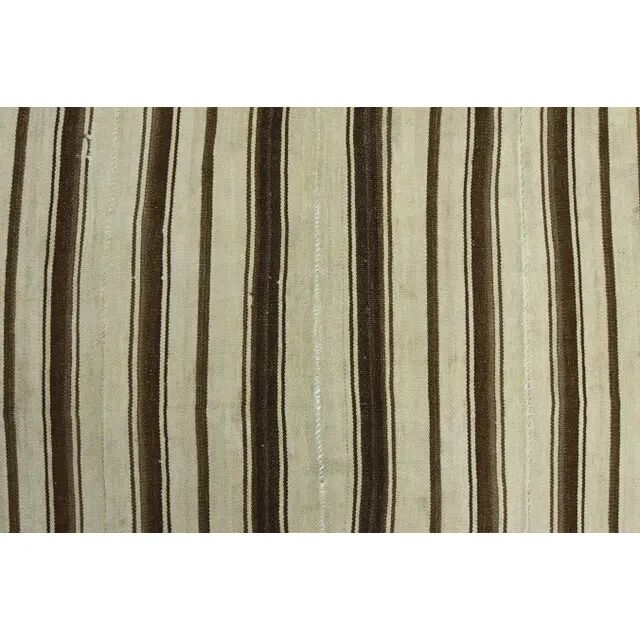 Vintage Turkish Oushak handmade wool cotton beige area rug  152x201