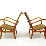 Chaises en corde vintage, 1970