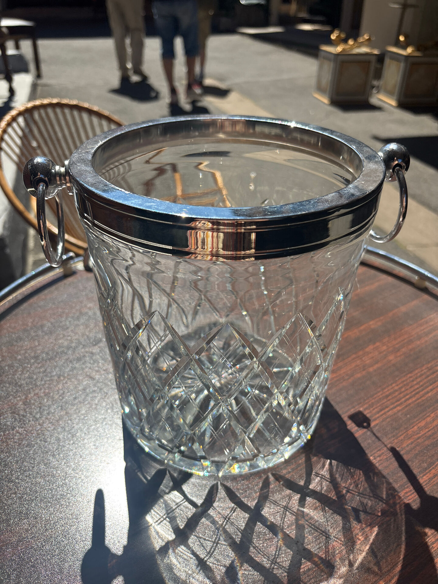 Seau à glace en cristal