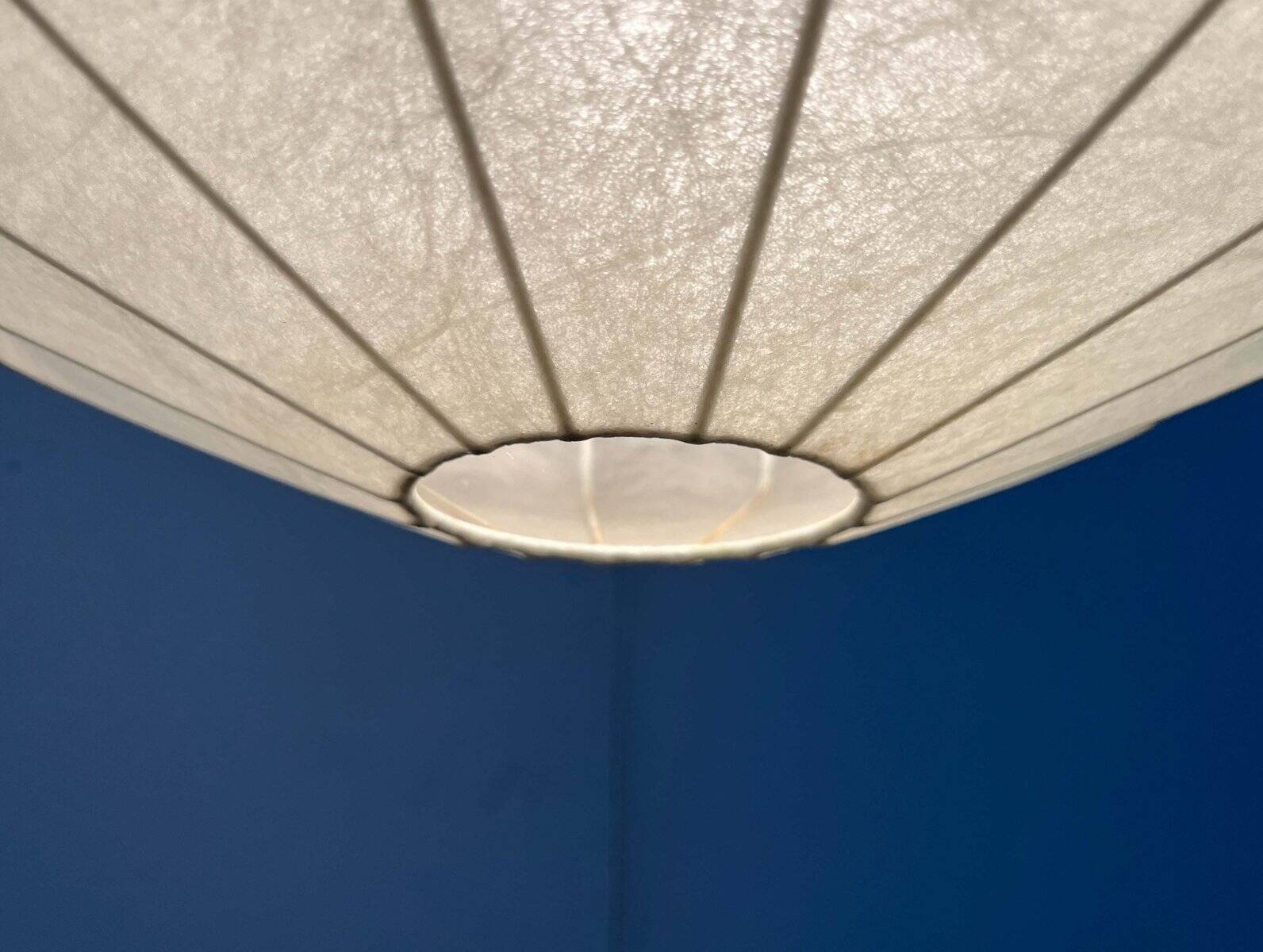 Modern mid-century Cocoon pendant lamp by Friedel Wauer for Goldkant Leuchten, Germany, 1960s.