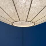 Modern mid-century Cocoon pendant lamp by Friedel Wauer for Goldkant Leuchten, Germany, 1960s.