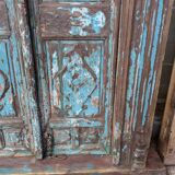 Ancienne porte indienne en teck massif