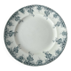 Large antique Saint Amand plate – Blue decorated earthenware – 29.5 cm