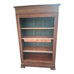 bibliotheque en merisier