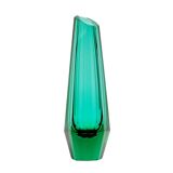 Art Deco Faceted Glass Vase by Josef Hoffmann for Moser, Czechoslovakia, 1930s