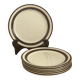 6 Italian dessert plates Pagmossin in ceramic