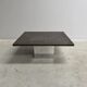 Table basse en pierre et acier par Draenert, années 1970