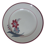Plat rond vintage de Gien modèle Jeannette 231110