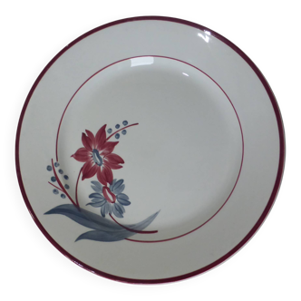 Vintage round dish from Gien, Jeannette model 231110