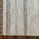 Tapis de laine à tissage plat fait à la main, couleur blanche