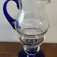 Blue glass carafe