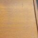Vintage chest of drawers in gilded oak from the 50s 3 drawers feet bobbin