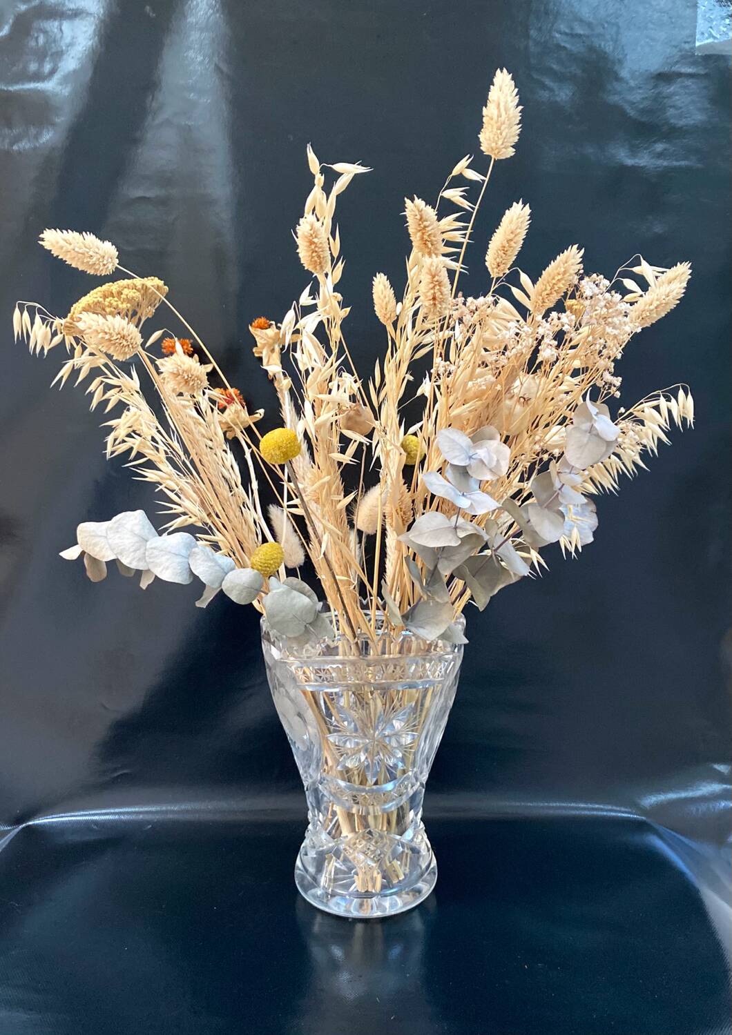 Vintage cut crystal vase