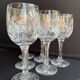 Cristal de Bohème - Verres à eau ou à vin (6) - Moderne milieu de siècle - Cristal taillé main