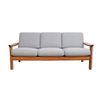Mid-century danish teak sofa by Juul Kristensen, 1960s