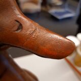 Decorative duck in polychrome wood