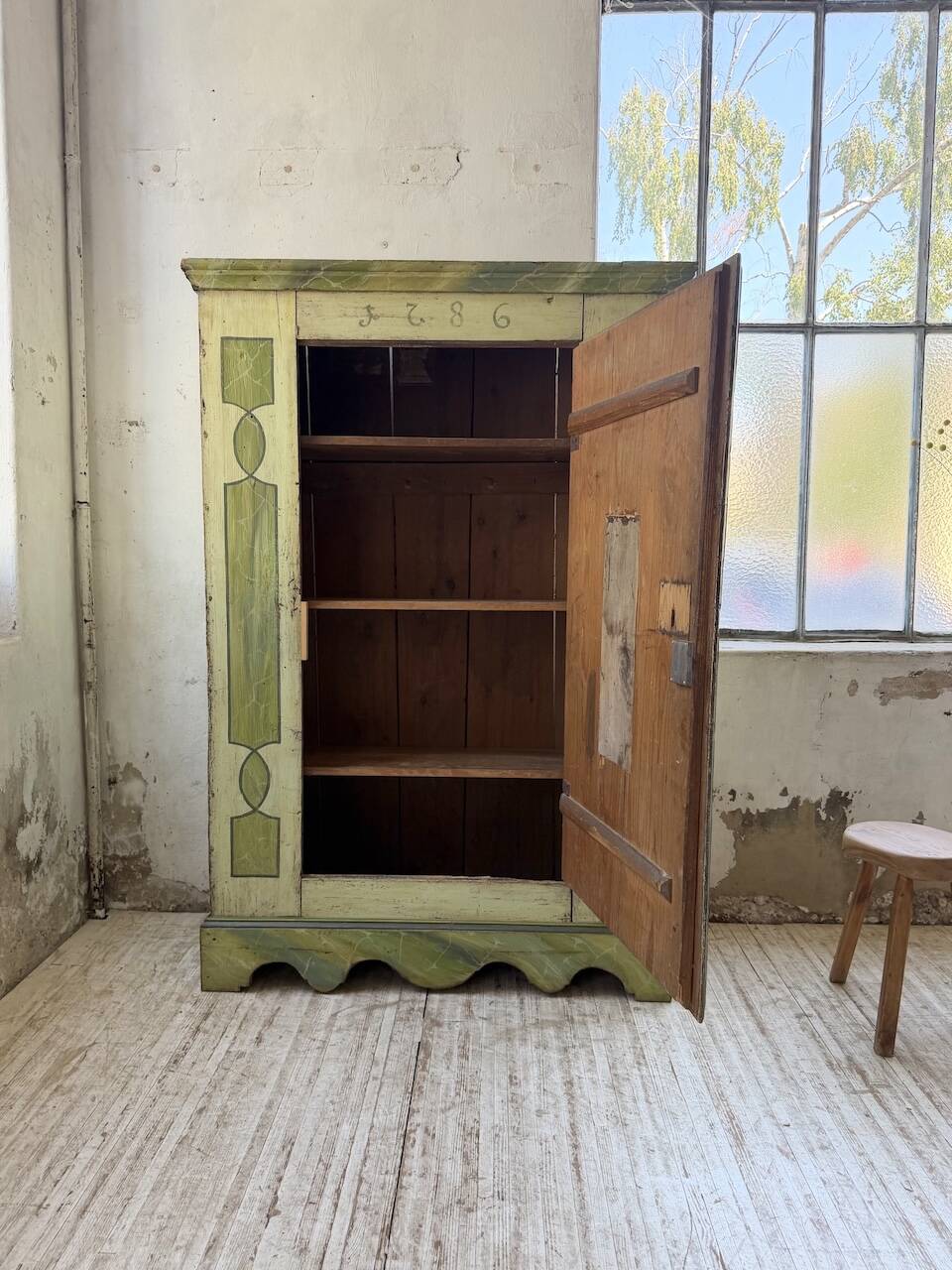 Armoire polychrome alsacienne 1800