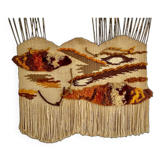 Britalist Macramé Tapestry period 1980