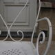 Iron garden bench