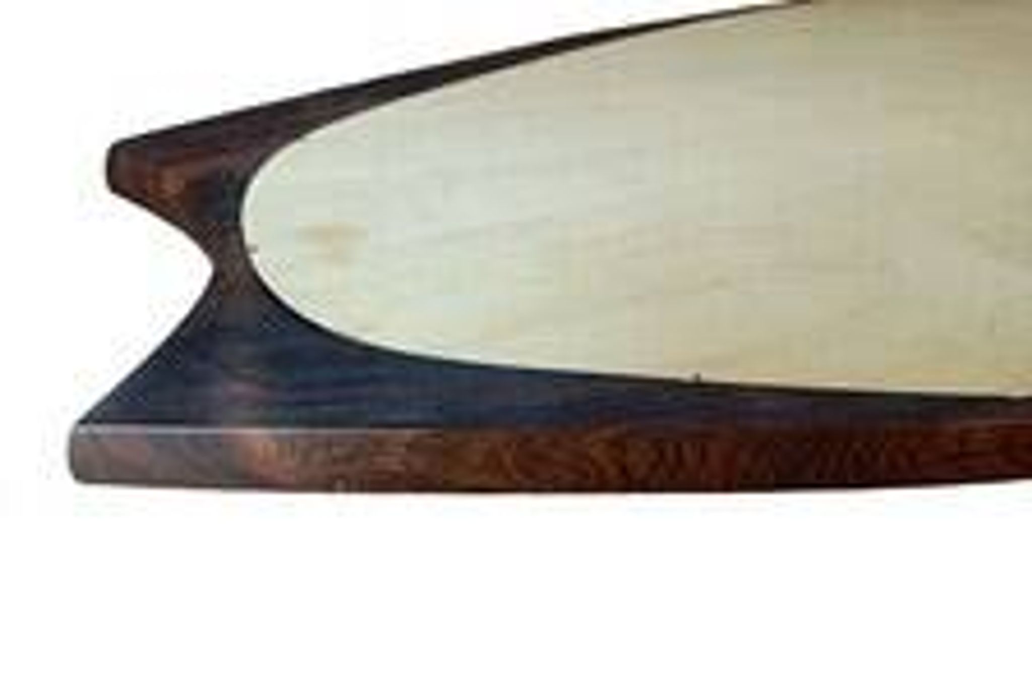 Rosewood mirror Sandholdt for Jansen, Danish, 1960s
