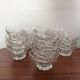 11 French moulded glass cups – 1970s