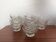 11 French moulded glass cups – 1970s