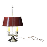 Lampe Bouillotte en bronze argenté XIXème