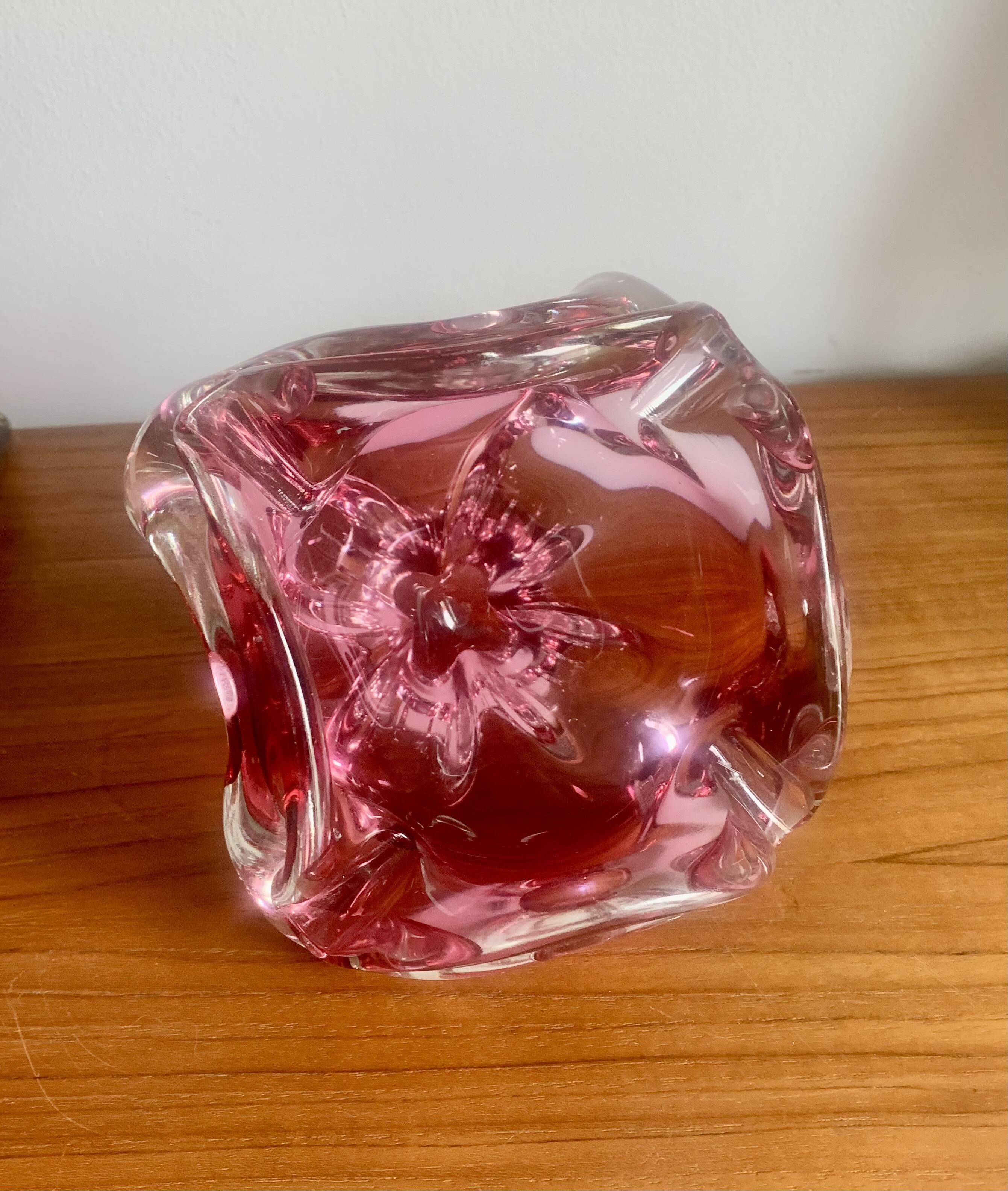 Ashtray by Jozef Hospodka for Chribska Sklarna, 1960s