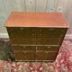 Leather notary's filing cabinet