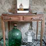 Pretty Art Deco hairdresser in marble and carved wood