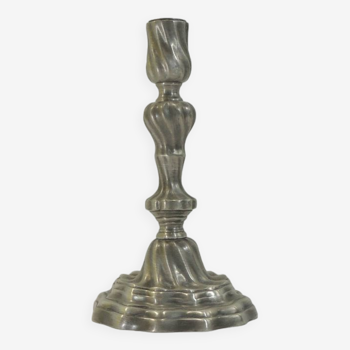 19th century/vintage pewter candle holder