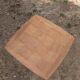 Table d'appoint vintage, plateau damier et pieds compas - Années 50/60