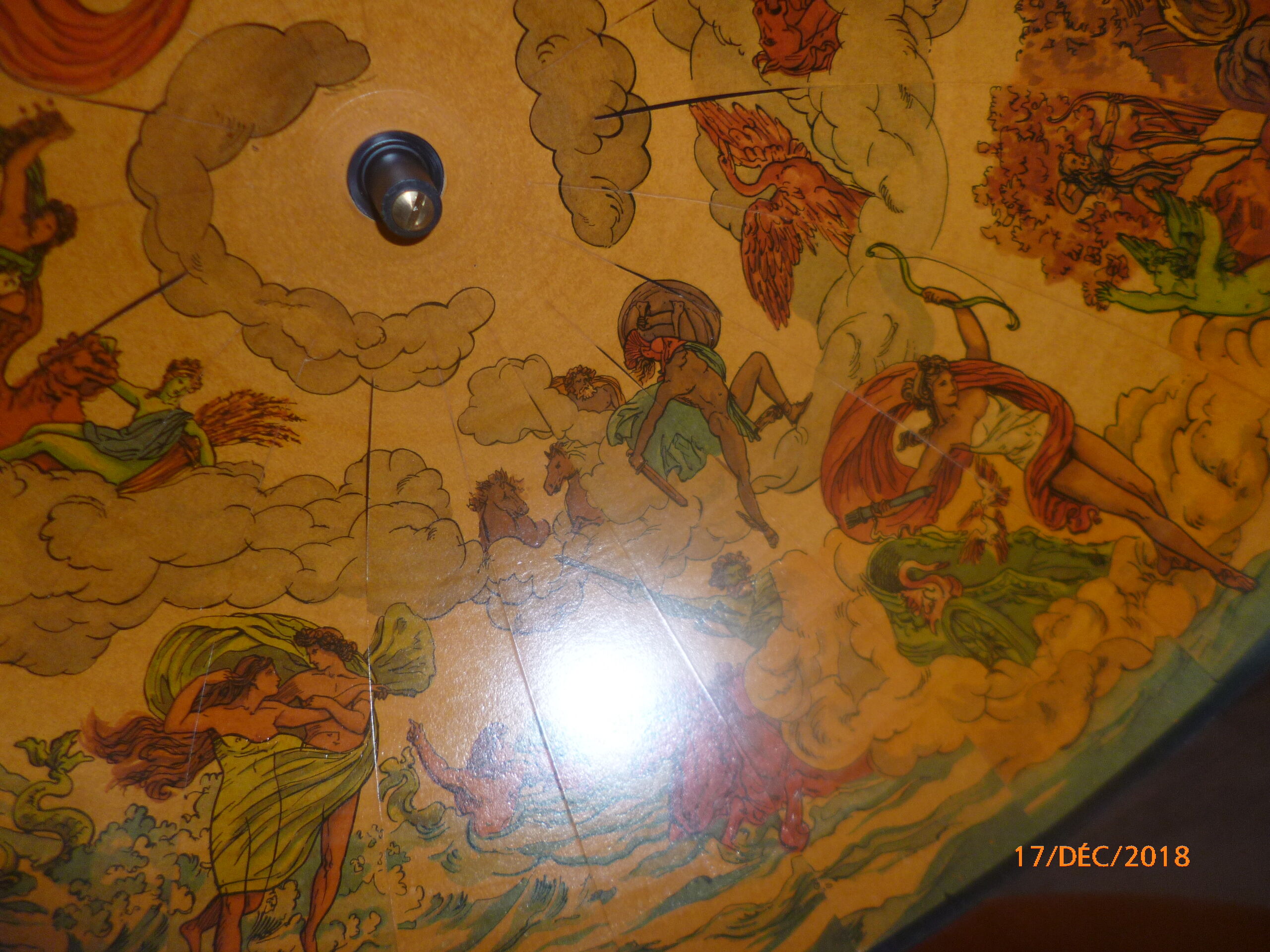 Desserte bar mappemonde globe terrestre  roulette vintage