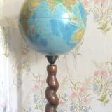 World map floor lamp