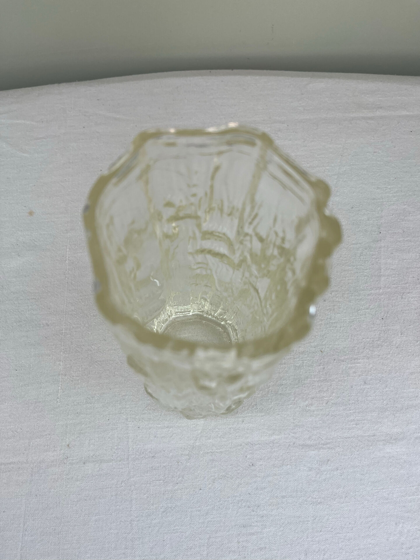 "Glass cascade vase"