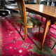 Set de 6 chaises Directoire en velours vert amande