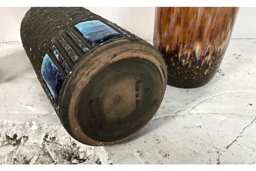 Set of 15 1960 ceramic vases