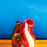 Glass vase by Gualtiero Casalegno, Italy 90s