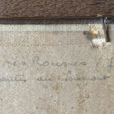 Painting "Snow landscape" by Veilhan Les Rousses (Jura)