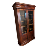 Louis Philippe style mahogany display cabinet