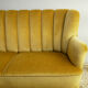 1930’s danish art deco 3 seat yellow velour sofa