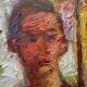 A.Eres Vintage Original Oil on canvas Painting, Expessionist, Signed 1976