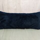 Synthetic fur cushion Blue Duck