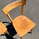 Set of two wooden bistro chairs