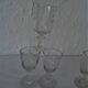 Set de 6 verres anciens dont 2 gravés formes diverses pr