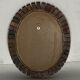 Mid-Century Danish Teak and Rosewood oval Mirror, 1960s