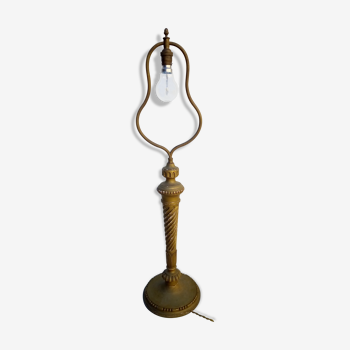 Louis XVI-style gilded wooden lamp
